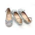 Girls flat shoes Rhinestone flash material ballet shoes